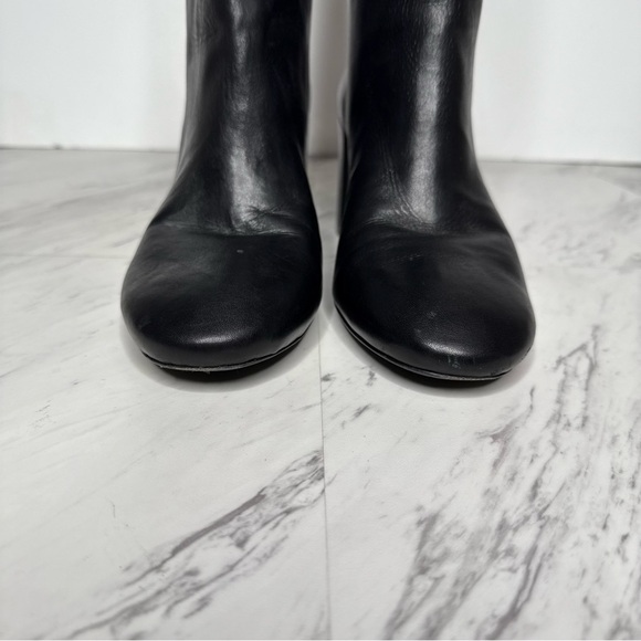 Tory Burch Black Leather Heeled Tall Boot 10 1/2 M - Picture 12 of 16